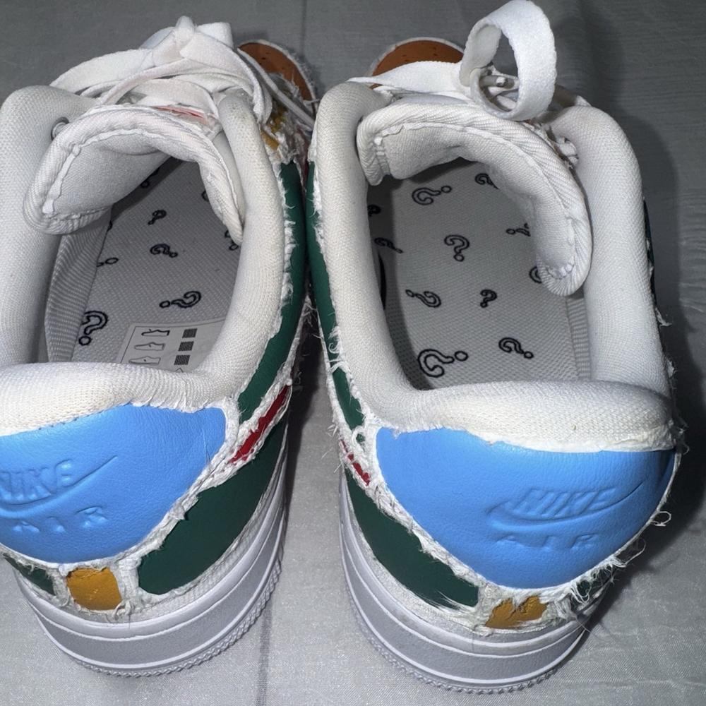 Nike Air Force 1 LX Tear Away White Low Top Womens Sneaker Size 10 CJ1650-101 - Picture 9 of 11